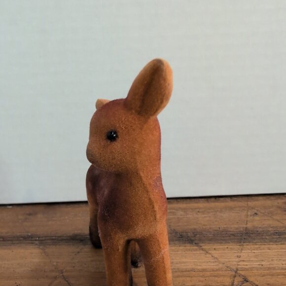 Vintage Flocked Bambi Figurine - Picture 4 of 4